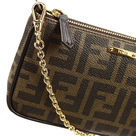 fendi clutch brown|Fendi clutch price.